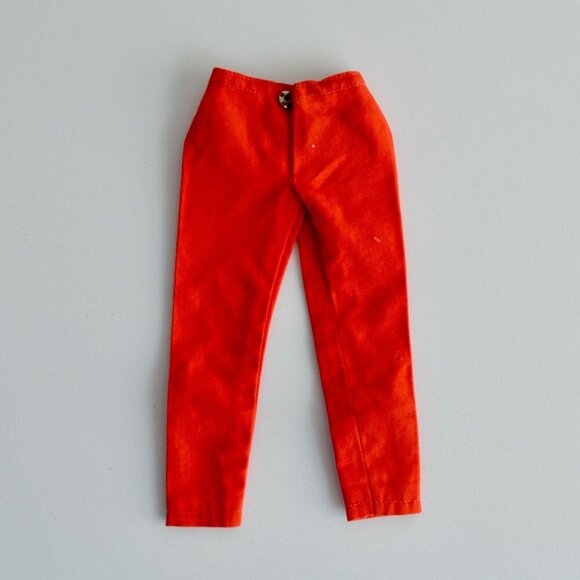 Vintage Barbie Mattel Red Slacks Pants Black Label - Picture 1 of 3